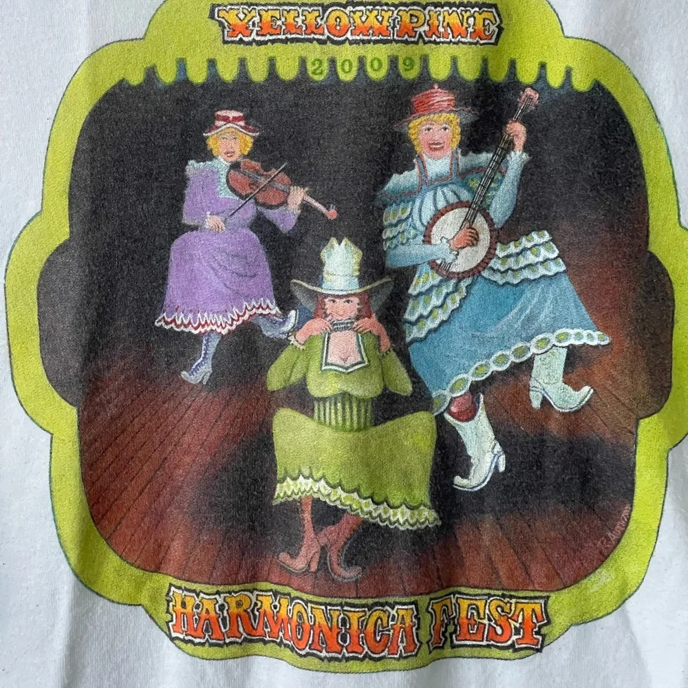 Yellowpine Harmonica‎ Fest T Shirt 2009 XL